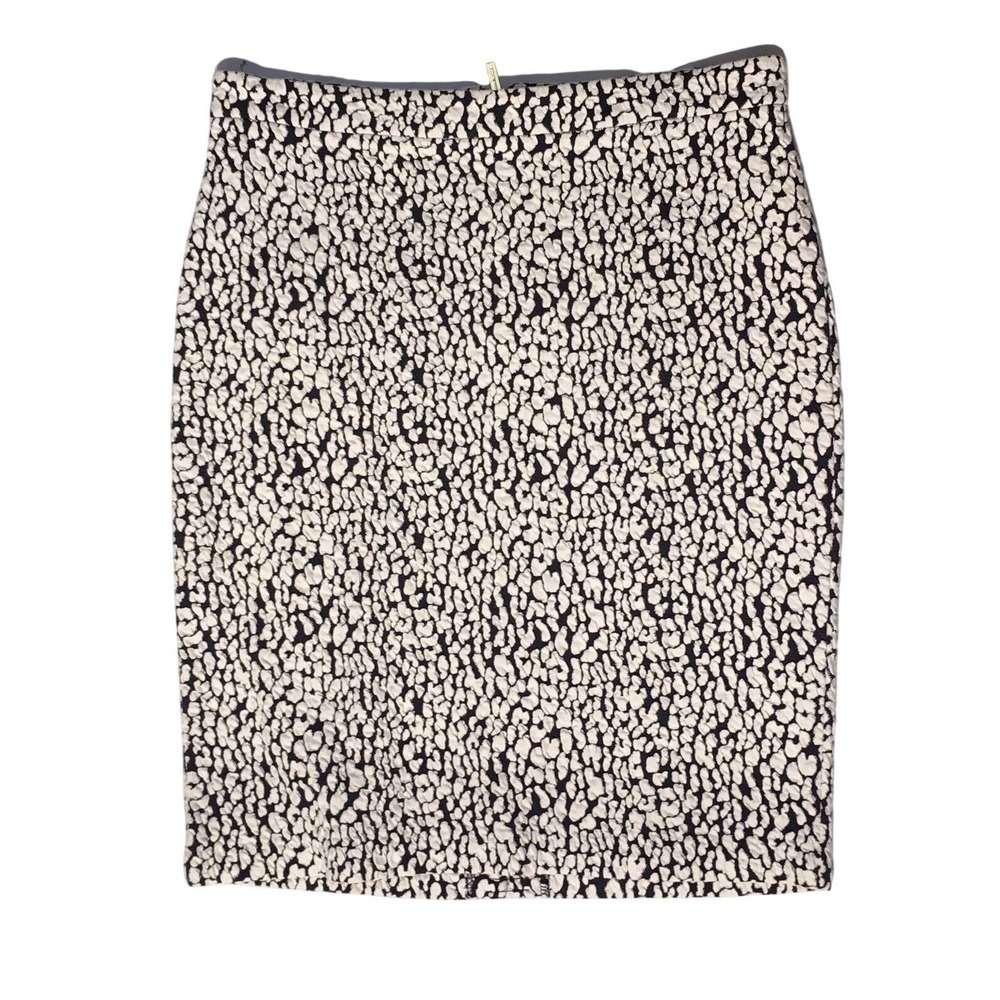 Michael Kors Women's Cheetah Print Ponte Skirt XL Regular NWOT Black & White